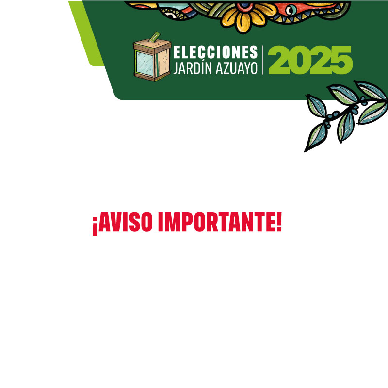 Aviso Importante Elecciones